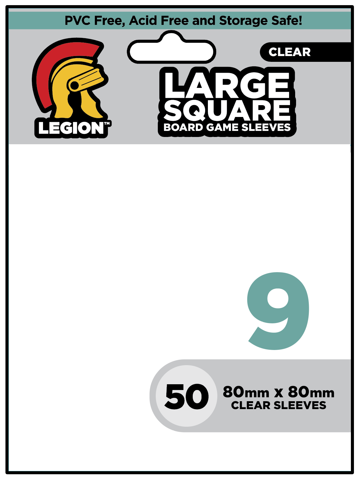 Board Game Sleeve 9 - Large Square